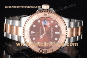 Rolex TriROX89399 Yacht-Master 40 116621 Brown Dial Two Tone Bracelet Rose Gold Watch