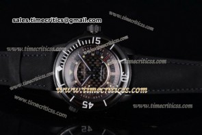 Blancpain TriBP89050 500 Fathoms Black Dial Black Leather PVD Watch