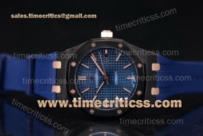 Audemars Piguet TriAP89229 Royal Oak 36mm Blue Dial PVD Watch (EF)