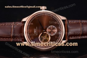 IWC TriIWC89212 Portugueser Tourbillon Brown Dial Rose Gold Watch