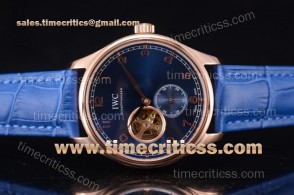 IWC TriIWC89215 Portugueser Tourbillon Blue Dial Rose Gold Watch