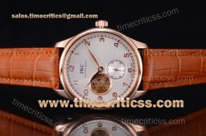 IWC TriIWC89217 Portugueser Tourbillon White Dial Rose Gold Watch