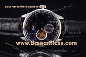 IWC TriIWC89218 Portugueser Tourbillon Black Dial Steel Watch