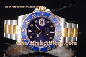 RolexTriROX89438 Submariner Blue DialTwo Tone Watch (BP)