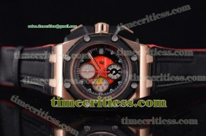 Audemars Piguet TriAP89240 Royal Oak Offshore Grand Prix Chrono Black/Red Dial Rose Gold Watch (EF)