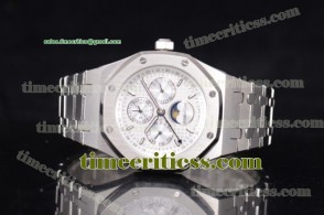 Audemars Piguet TriAP89250 Royal Oak Perpetual Calendar White Dial Steel Watch (EF)