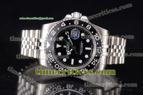 Rolex TriROX89449 GMT-Master II Vintage Black Dial Steel Watch