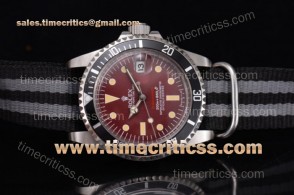 Rolex TriROX89457 Submariner Vintage Red Dial Steel Watch