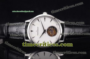 Jaeger-LECoultre TriJL89047 Master Ultra Thin Tourbillon White Dial Steel Watch
