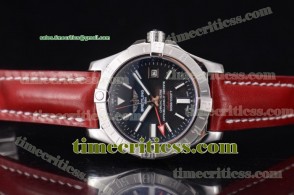 Breitling TriBRL8942 Avenger II GMT Black Dial Steel Watch