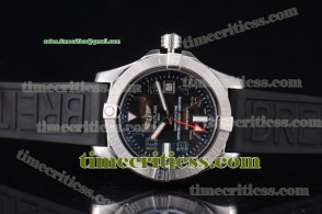 Breitling TriBRL8943 Avenger II GMT Black Dial Steel Watch
