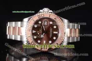 Rolex TriROX89486 Yacht Master 40 Brown Dial Two Tone Watch