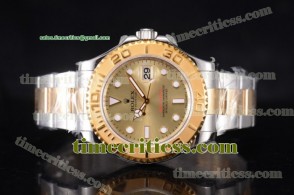 Rolex TriROX89489 Yacht-Master Yellow Gold Dial Two Tone Watch (J12)