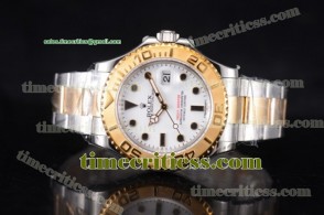 Rolex TriROX89490 Yacht-Master White Dial Two Tone Watch (J12)