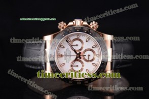 Rolex TriROX89503 Daytona Chrono White Dial Rose Gold Watch (EF)