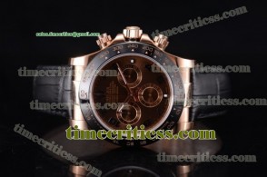Rolex TriROX89504 Daytona Chrono Brown Dial Rose Gold Watch (EF)