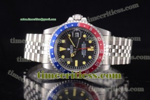 Rolex TriROX89517 GMT-Master Vintage Black Dial Steel Watch