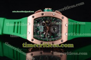 Richard Mille TriRM99141 RM011-FM Skeleton Dial Rose Gold Watch