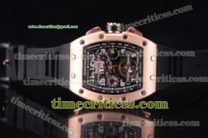 Richard Mille TriRM99145 RM011-FM Skeleton Dial Rose Gold Watch