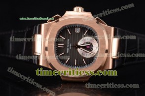 Patek Philippe TriPP89094 Nautilus Chrono Black Dial Rose Gold Watch (BP)