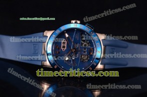 Ulysse Nardin TriUN99083 Executive Dual Time & Big Date Blue Dial Rose Gold Watch