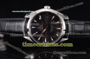 Omega TriOMG291248 Aqua Terra 150 M Co-Axial Black Dial Steel Watch