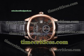 Cartier TriCAR89406 Drive de Cartier Black Dial Rose Gold Watch