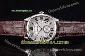 Cartier TriCAR89407 Drive de Cartier Silver Dial Steel Watch
