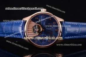 IWC TriIWC89169 Portuguese Tourbillon Blue Dial Rose Gold Watch