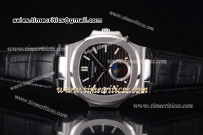 Patek Philippe TriPP89098 Nautilus Black Dial Steel Watch