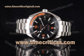 Omega TriOMG291263 Seamaster Planet Ocean 600M Co-Axial Master Chronometer Black Dial Steel Watch (KW)