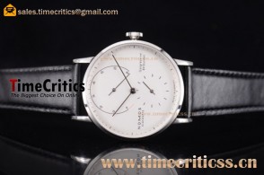 Nomos TriNom0026 Glashutte Gangreserve 84 Stunden White Dial Steel Watch