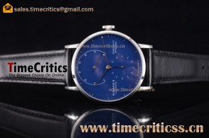 Nomos TriNom0027 Glashutte Gangreserve 84 Stunden Blue Dial Steel Watch