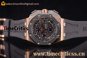 Audemars Piguet TriAP89323 Royal Oak Offshore Chronograph Michael Schumacher Black Dial Rose Gold Watch (J12)