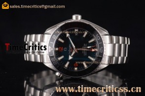 Omega TriOMG291277 Seamaster Planet Ocean GMT Black Dial Steel Watch (BP)