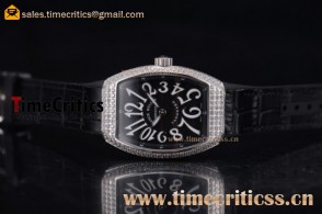 Franck Muller TriFM89013 Black Croco Black Dial Steel Watch