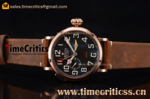 Zenith TriZen99043 Pilot Type 20 GMT Black Dial Rose Gold Watch