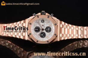 Audemars Piguet TriAP89331 Royal Oak Offshore Chrono White Dial Rose Gold Watch