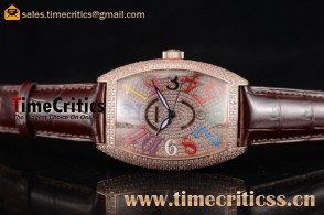 Franck Muller TriFM89020 Casablanca Diamonds Dial Rose Gold/Diamonds Watch