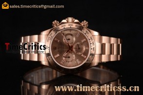 Rolex TriROX89568 Cosmograph Daytona Chrono Rose Gold Dial Rose Gold Watch (BP)