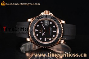 Rolex TriROX89569 Yacht Master 40 Black Dial Rose Gold Watch (BP)