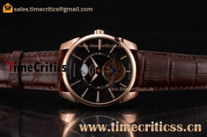 Parmigiani TriPAI028 Tonda Tourbillon Black Dial Rose Gold Watch