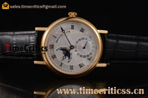 Breguet TriBE99020 Classique Moonphase Silver Dial Yellow Gold Watch(EF)