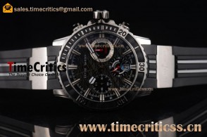 Ulysse Nardin TriUN99089 Maxi Marine Diver Chronogrpah Black Dial Steel Watch