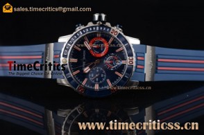 Ulysse Nardin TriUN99090 Maxi Marine Diver Chronogrpah Blue Dial Steel Watch