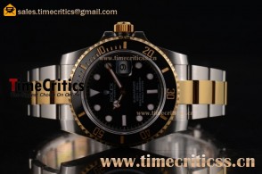 Rolex TriROX89576 Submariner Black Yellow Gold Watch (BP)