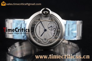 Cartier TriCAR89458 Ballon Bleu De Large Silver Dial Steel Watch