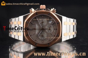 Audemars Piguet TriAP89362 Royal Oak Chrono Grey Dial Rose Gold Watch 