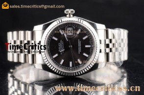 Rolex TriROX89616 Datejust Black Dial Steel Watch (BP)