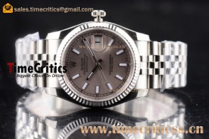 Rolex TriROX89618 Datejust Grey Dial Steel Watch (BP)